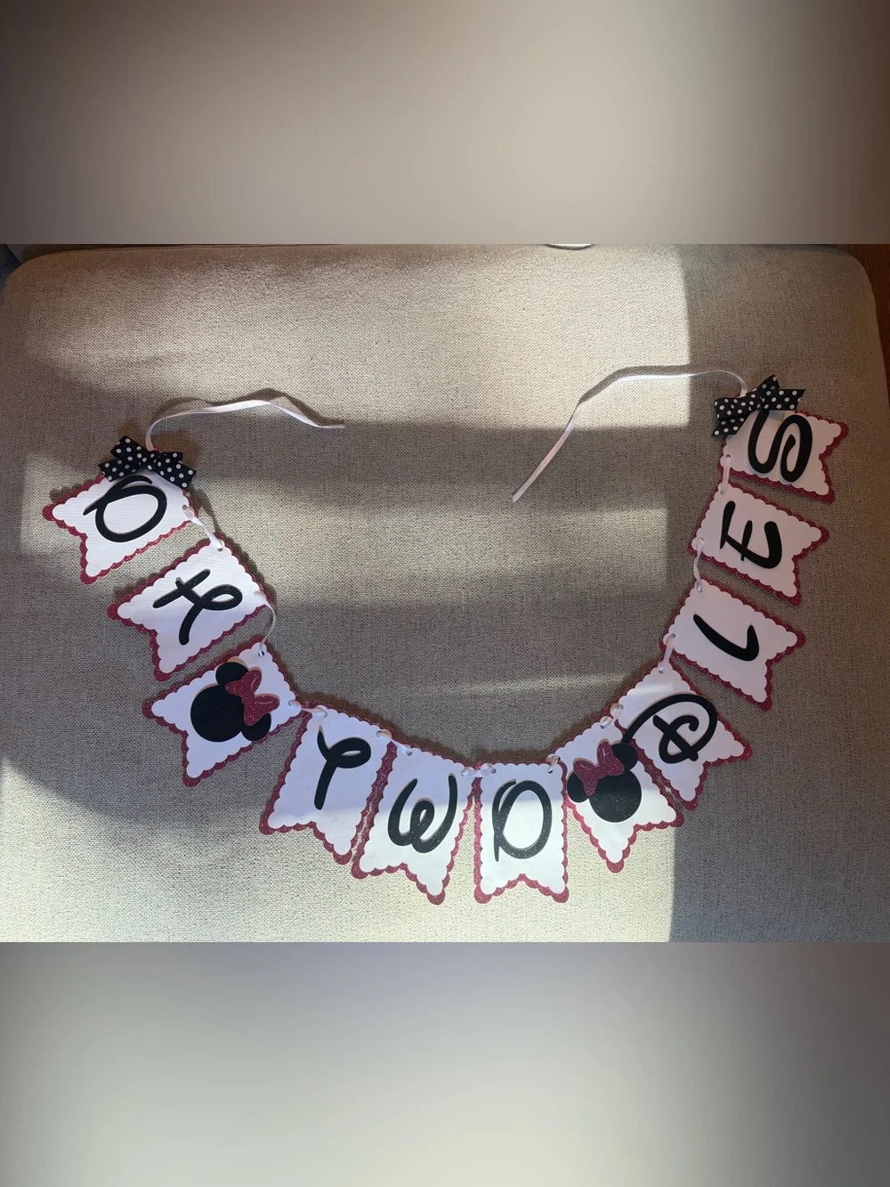 Oh Twodles Minnie Mouse 2nd Birthday Party Banner